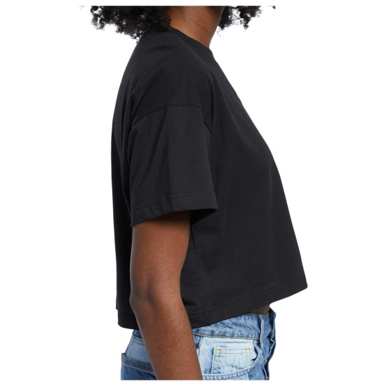 Reebok Γυναικεία κοντομάνικη μπλούζα Cropped Small Logo Reebok Γυναικεία κοντομάνικη μπλούζα Cropped Small Logo